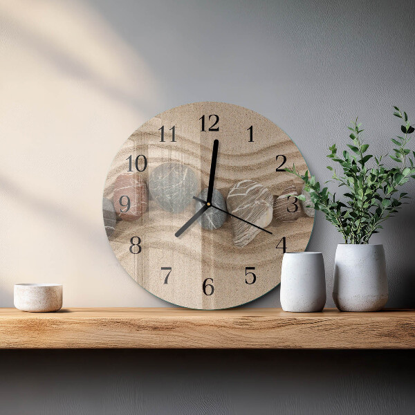 Orologio rotondo Pietre Sabbia