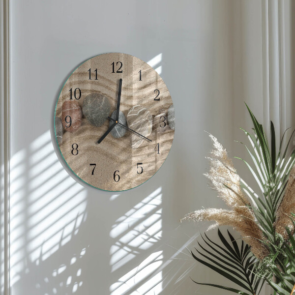 Orologio rotondo Pietre Sabbia