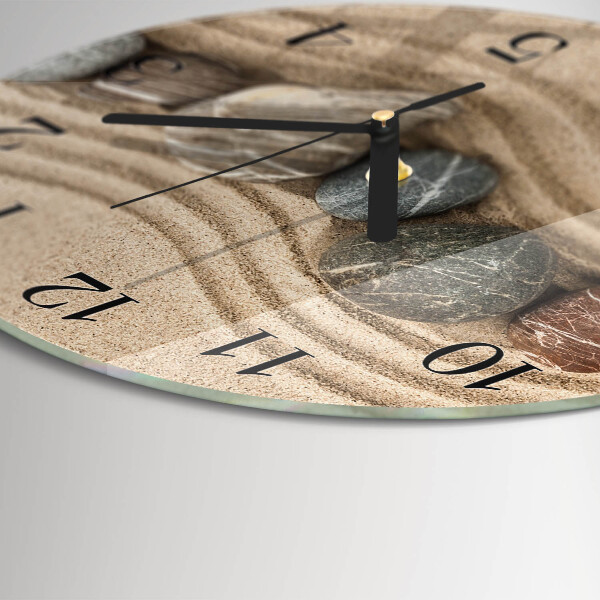 Orologio rotondo Pietre Sabbia