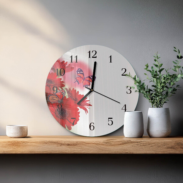 Orologio rotondo Gerbera
