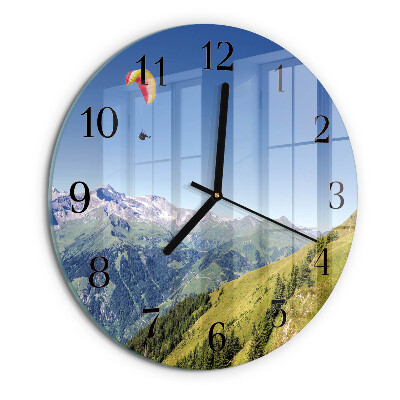 Orologio rotondo Montagne
