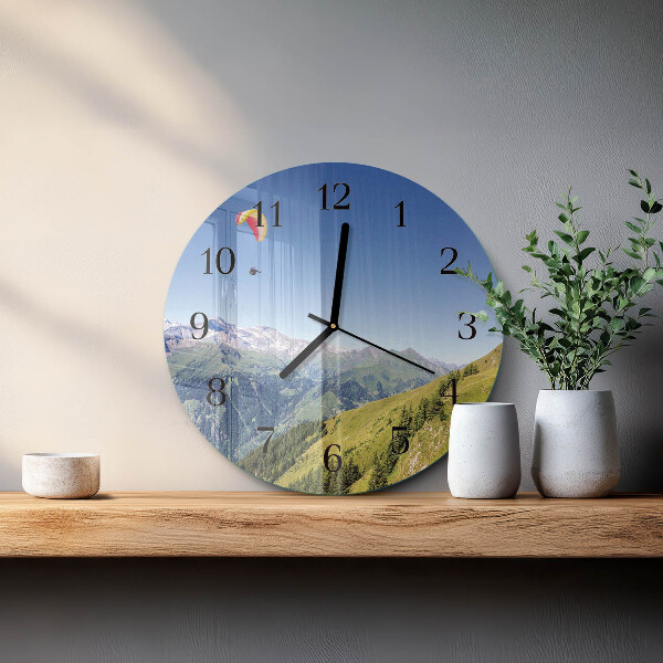 Orologio rotondo Montagne