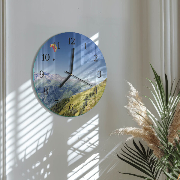 Orologio rotondo Montagne