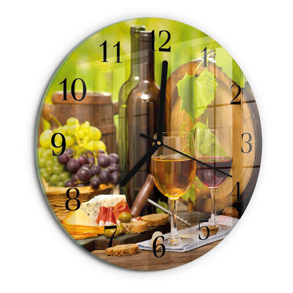 Orologio rotondo Uva per il vino