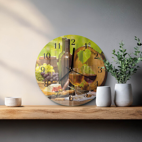 Orologio rotondo Uva per il vino