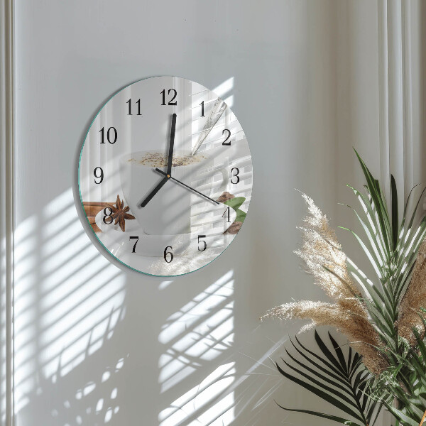 Orologio rotondo Una tazza di anice