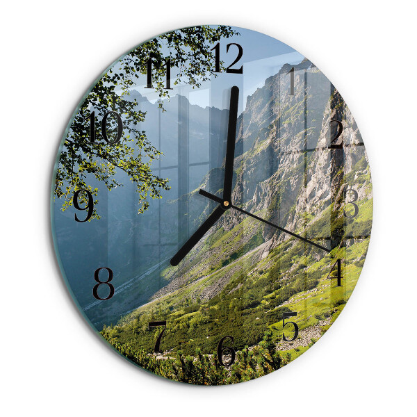 Orologio rotondo Montagne