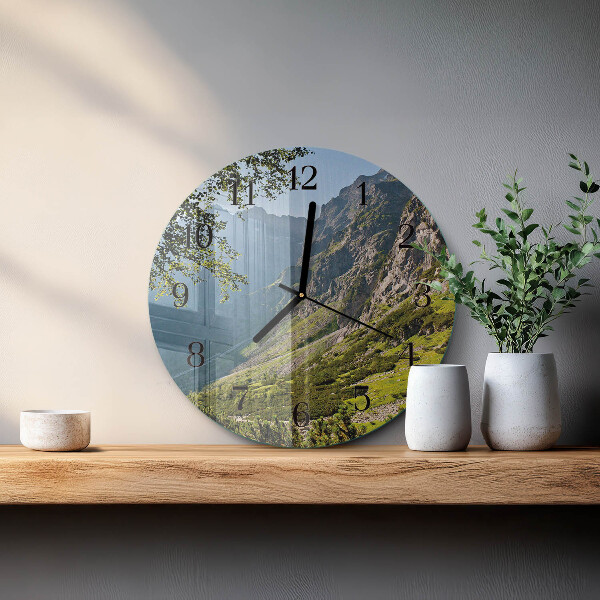 Orologio rotondo Montagne