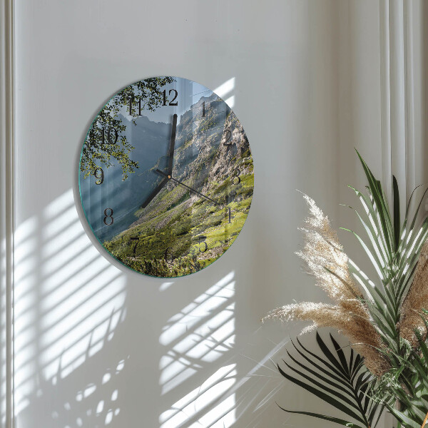 Orologio rotondo Montagne