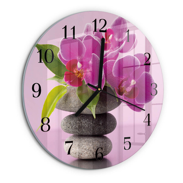 Orologio rotondo Orchidea