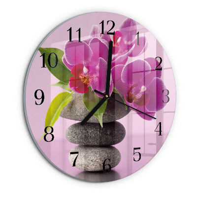 Orologio rotondo Orchidea