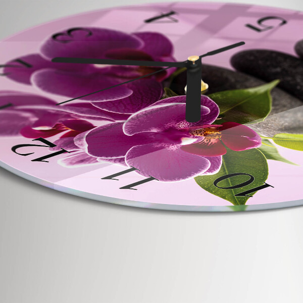 Orologio rotondo Orchidea
