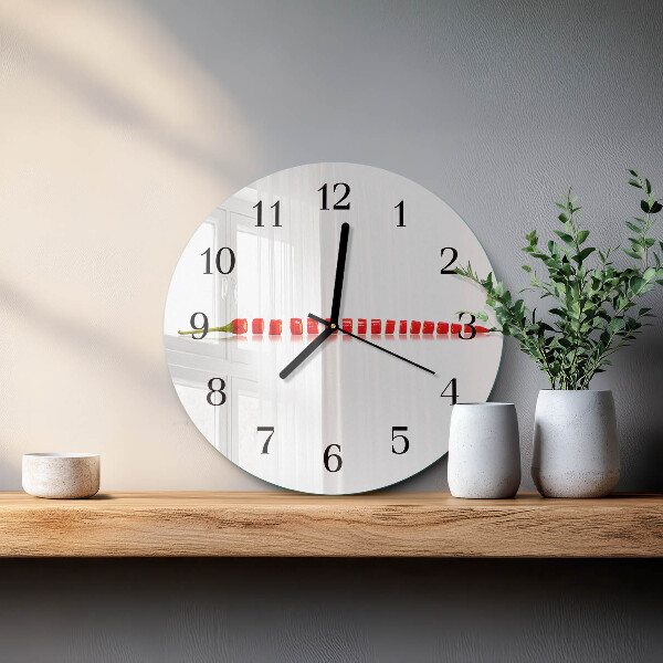Orologio rotondo peperoncino
