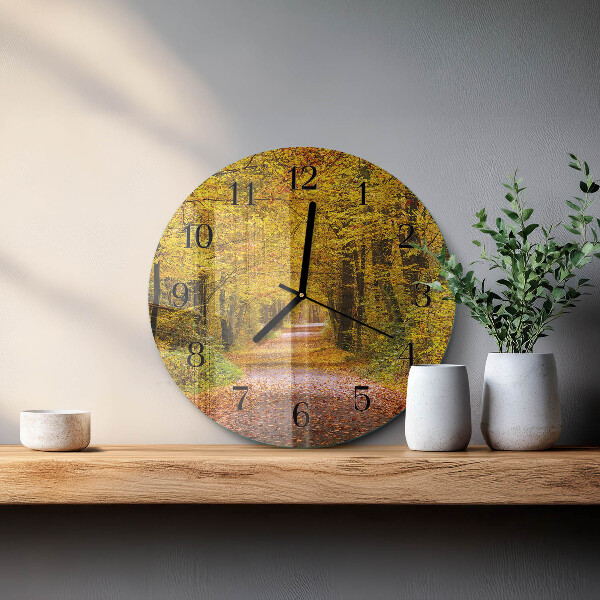 Orologio rotondo Sentiero forestale