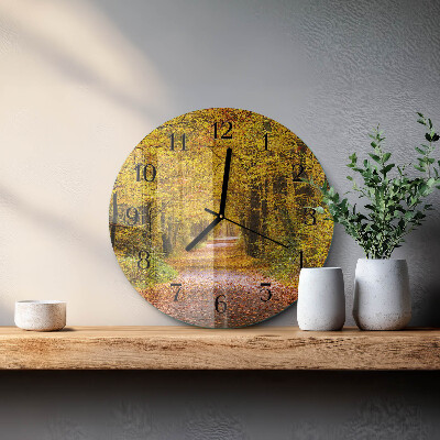 Orologio rotondo Sentiero forestale