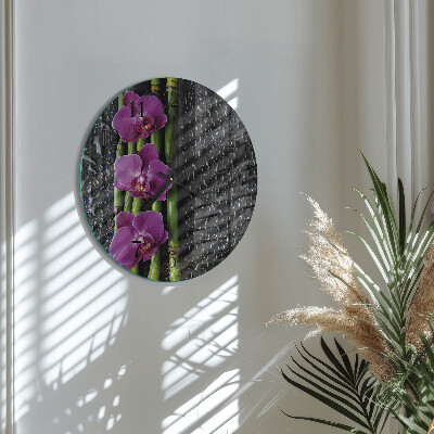 Orologio rotondo Orchidea