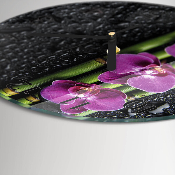Orologio rotondo Orchidea