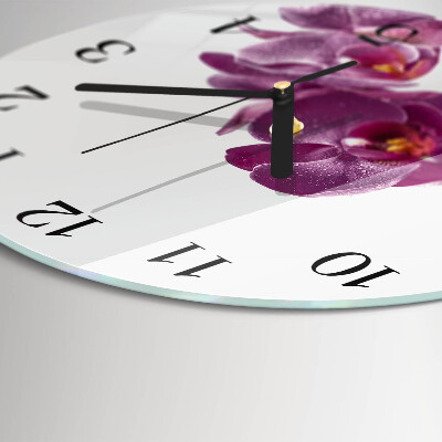 Orologio rotondo Orchidea
