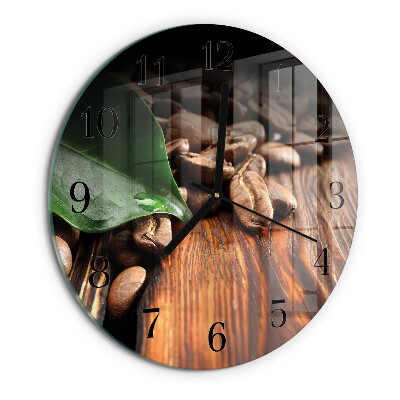 Orologio rotondo chicchi di caffè