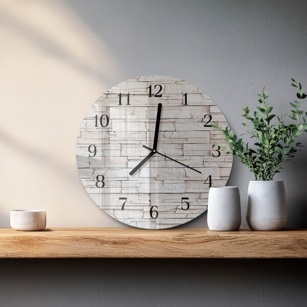 Orologio rotondo Clinker