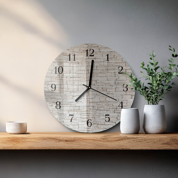 Orologio rotondo Clinker