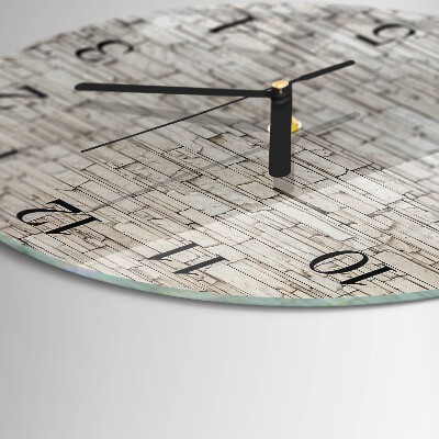 Orologio rotondo Clinker