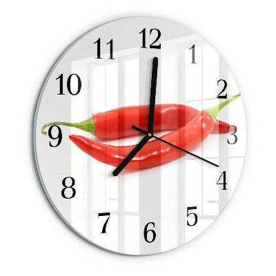 Orologio rotondo peperoncino