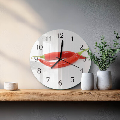 Orologio rotondo peperoncino
