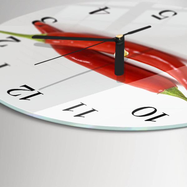 Orologio rotondo peperoncino