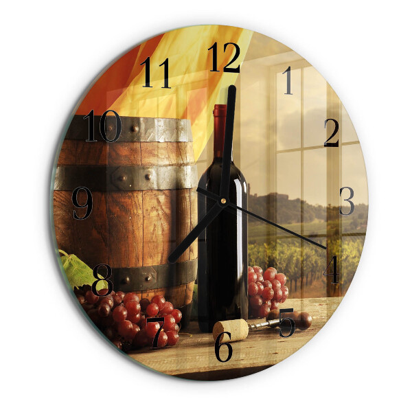 Orologio rotondo Botte di vino
