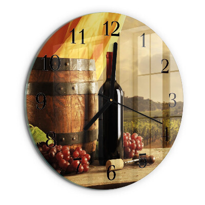 Orologio rotondo Botte di vino