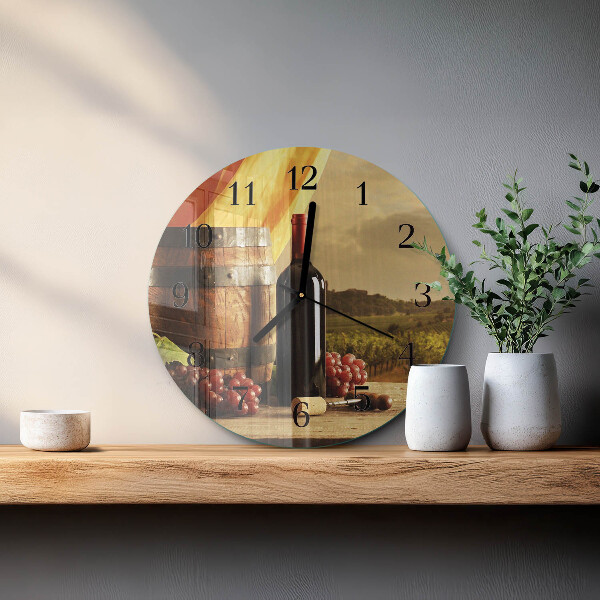 Orologio rotondo Botte di vino