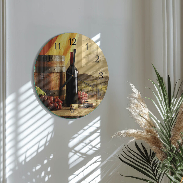 Orologio rotondo Botte di vino