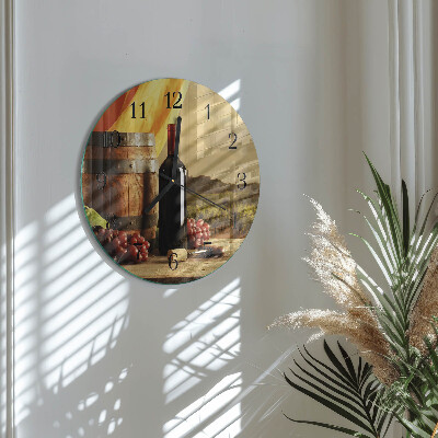 Orologio rotondo Botte di vino