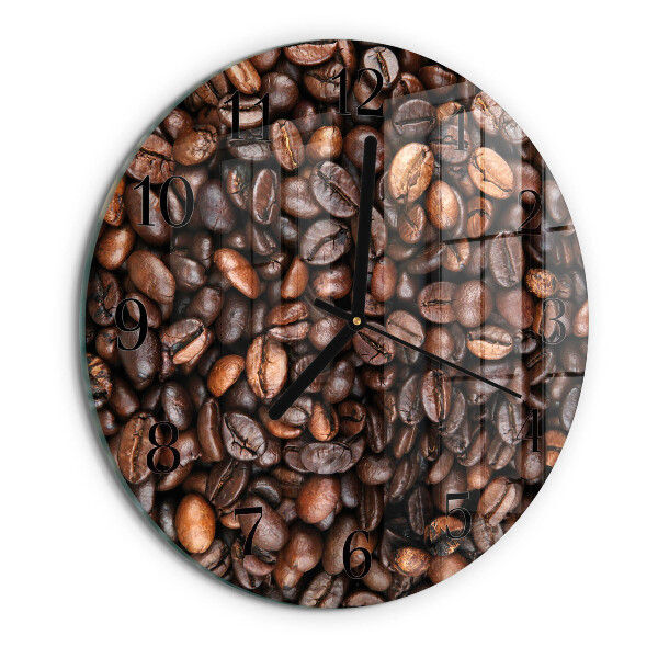 Orologio rotondo chicchi di caffè
