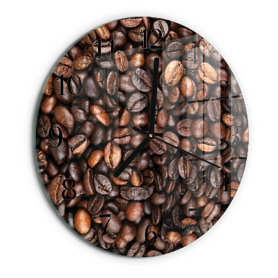 Orologio rotondo chicchi di caffè