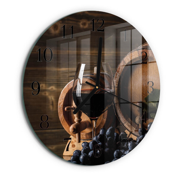 Orologio rotondo Botte di vino