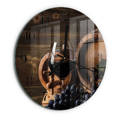 Orologio rotondo Botte di vino