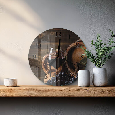Orologio rotondo Botte di vino