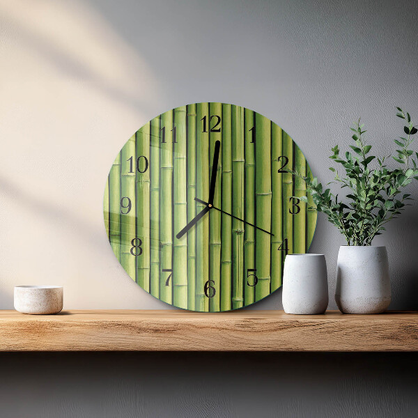 Orologio rotondo Bambù