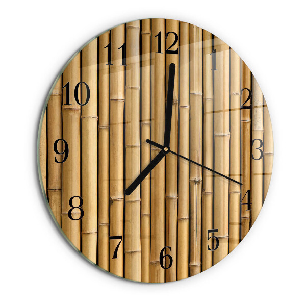 Orologio rotondo Bambù