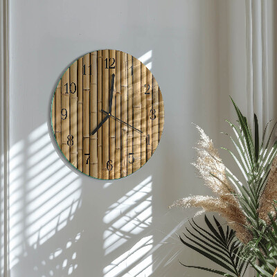 Orologio rotondo Bambù