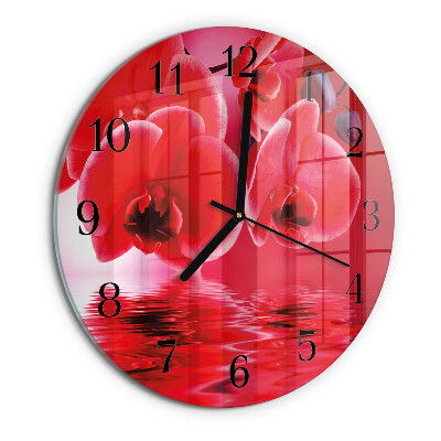 Orologio rotondo Orchidea