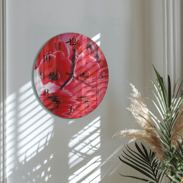 Orologio rotondo Orchidea