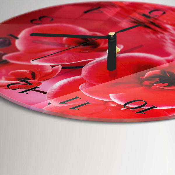 Orologio rotondo Orchidea