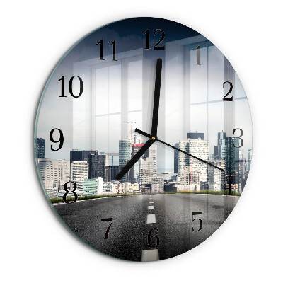 Orologio rotondo Città della strada
