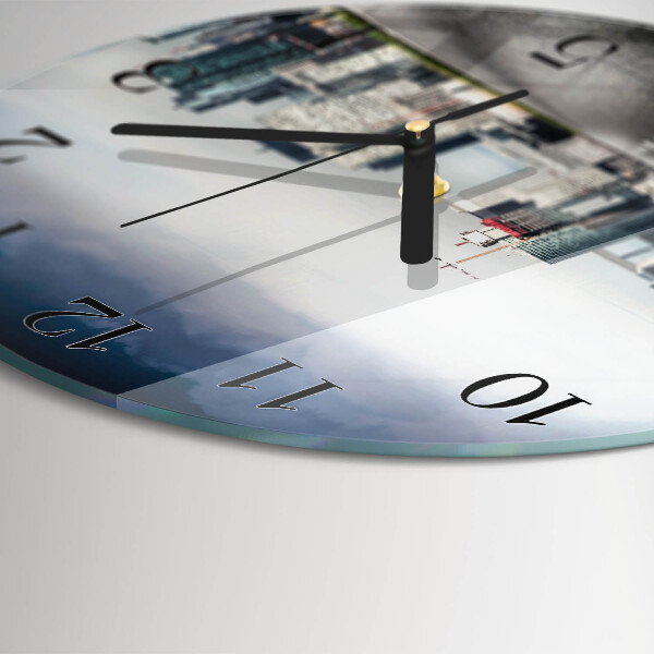Orologio rotondo Città della strada
