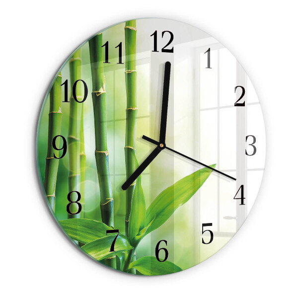 Orologio rotondo Bambù