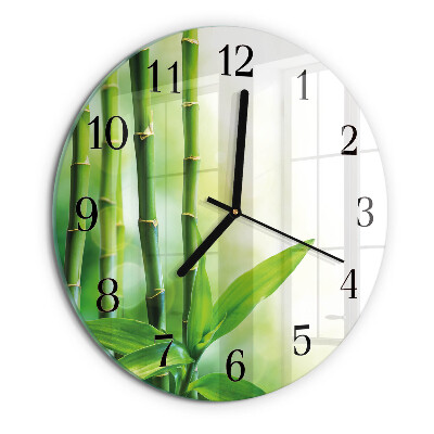Orologio rotondo Bambù