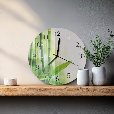 Orologio rotondo Bambù